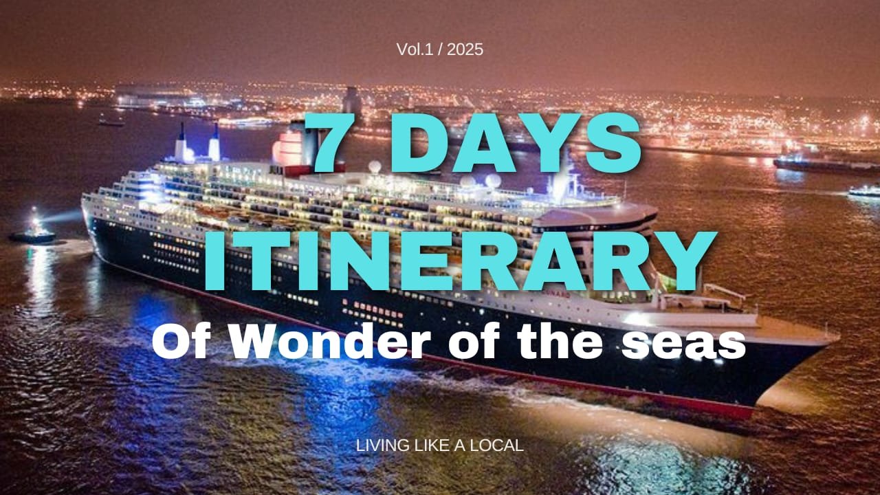 Wonder of the seas Itinerary