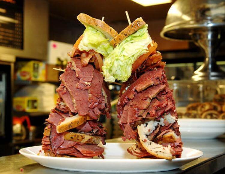 Pastrami Sandwich at Carnegie Shop